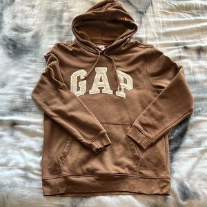 Men’s Gap brown logo hoodie